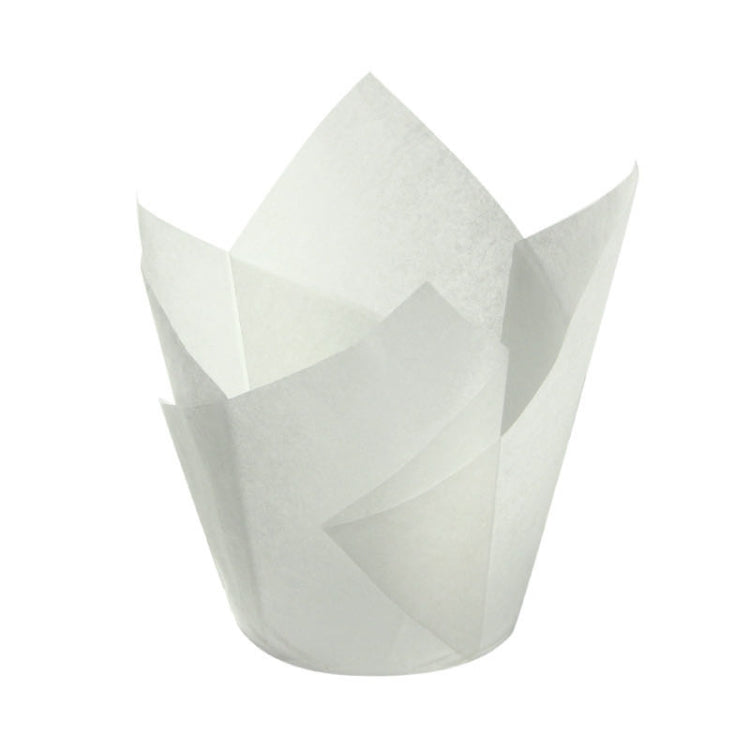50 PCS / Set Tulip Shape Oil Heat Resistant Cake Paper Cup