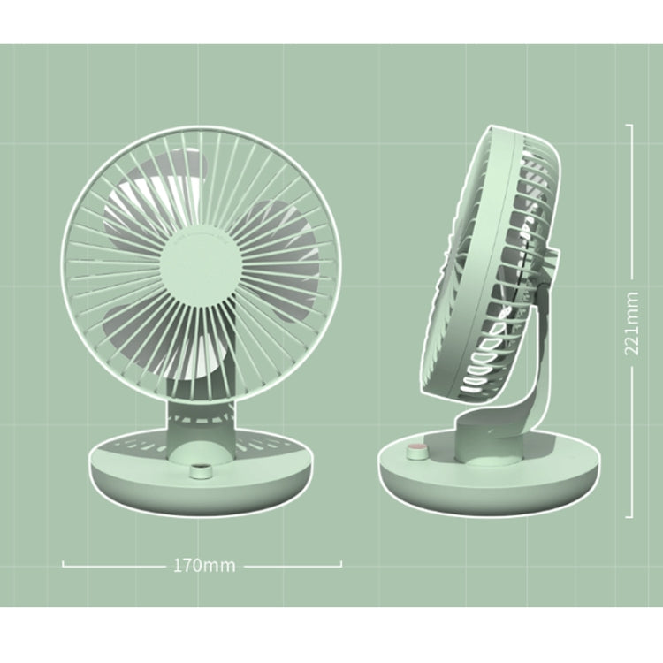 Creative USB Rechargeable Mini silent Desktop High Wind Power Shaking Head Fan