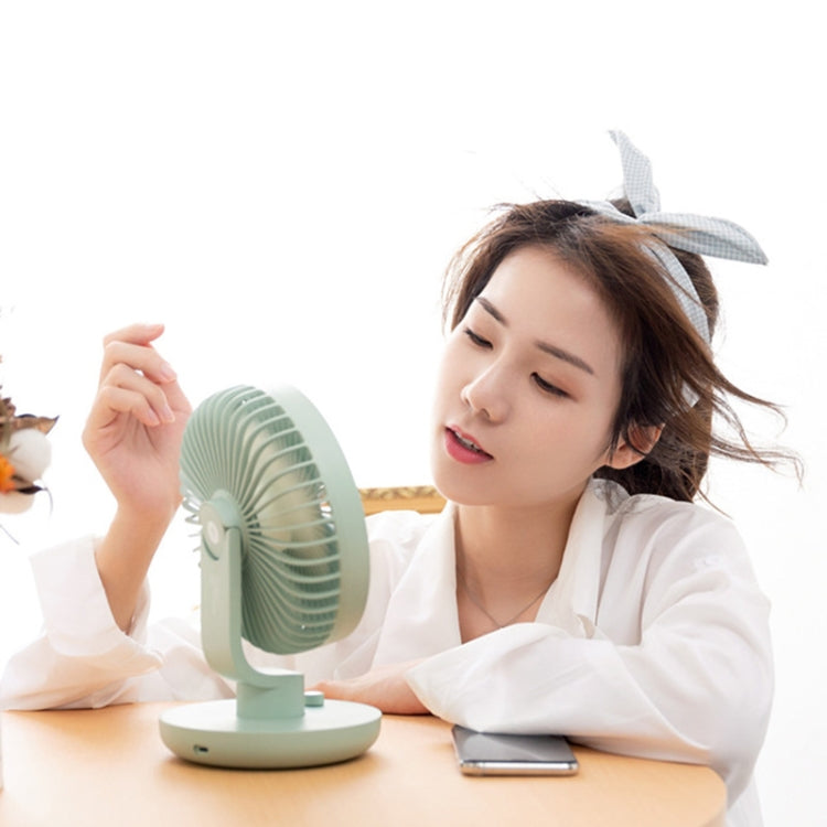 Creative USB Rechargeable Mini silent Desktop High Wind Power Shaking Head Fan