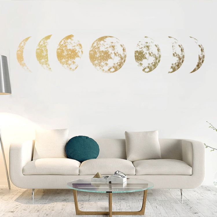 Inkjet Wall Stickers Moon Wallpaper Space Moon Wall Stickers Simple Crescent