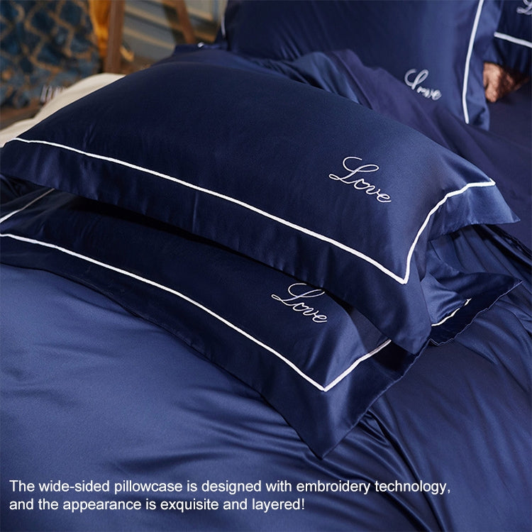 Silk Four-Piece Sheets Bed Sheet Double Nude Sleeping Quilt Cover Ice Silk Bedding 1.5M Bed