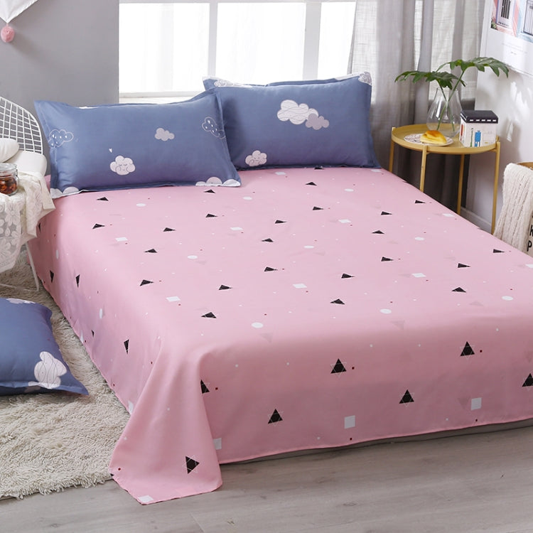 4 PCS/Set Brief Cloud Printing Textile Bedding Set Pillowcase Comfortable Home Bed Set, Size:1.8M