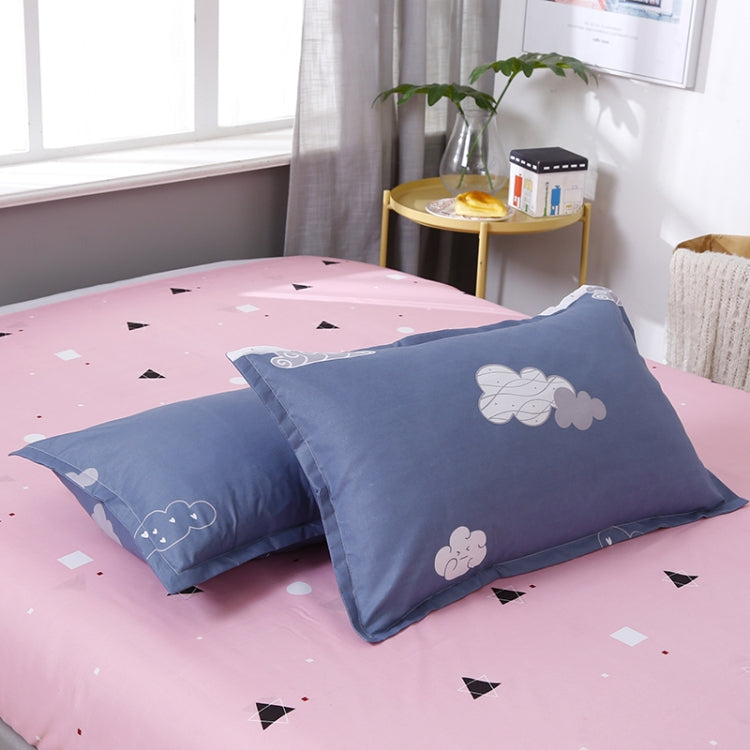 4 PCS/Set Brief Cloud Printing Textile Bedding Set Pillowcase Comfortable Home Bed Set, Size:1.8M