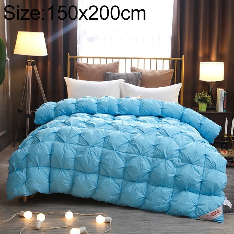Winter Thickened Duvet Cotton Goose Down Warm Twisted Solid Color Quilt Core, Size:150x200cm