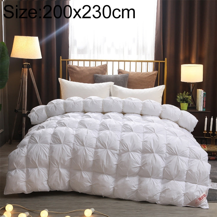 Winter Thickened Duvet Cotton Goose Down Warm Twisted Solid Color Quilt Core, Size:200x230cm