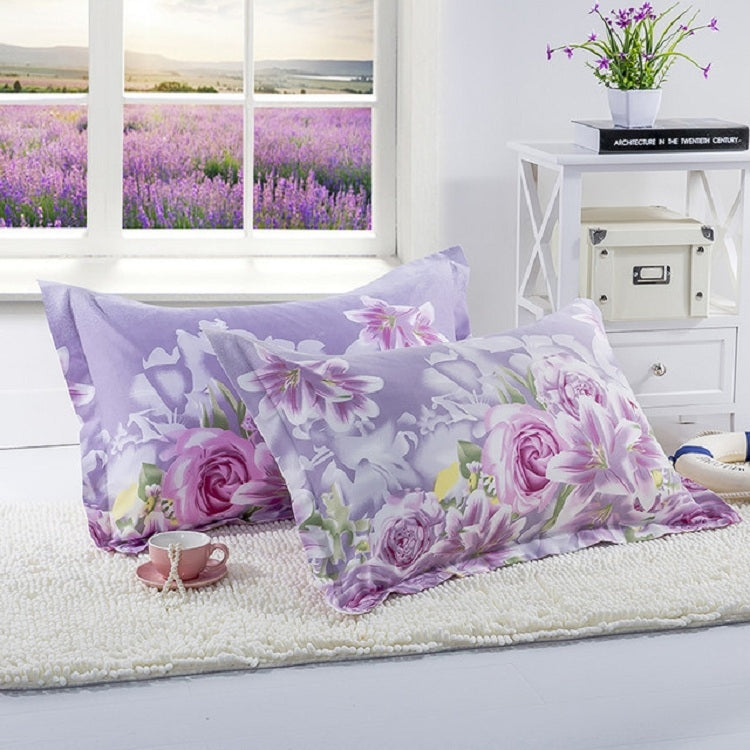 Knitted Polyester Sanded Pillowcase, Size:48Ã—74cm(A Pair)