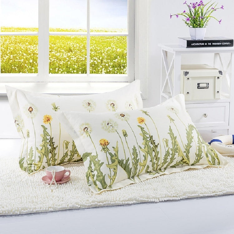 Knitted Polyester Sanded Pillowcase, Size:48Ã—74cm(A Pair)