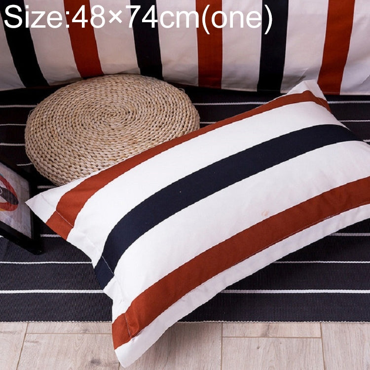 Knitted Polyester Sanded Pillowcase, Size:48Ã—74cm(One)
