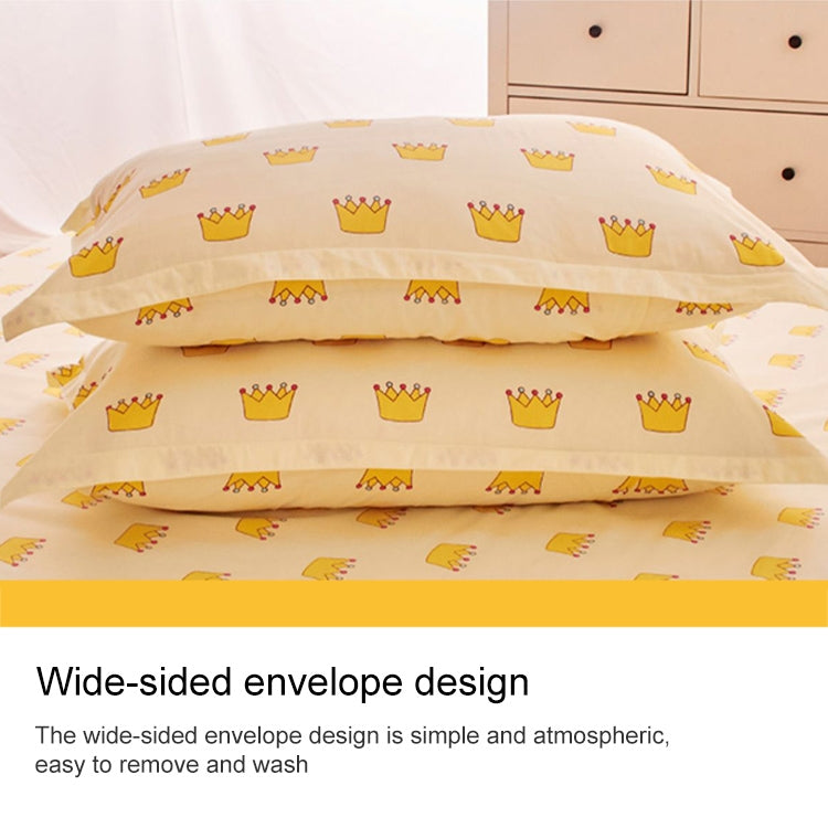 Knitted Polyester Sanded Pillowcase, Size:48Ã—74cm(One)