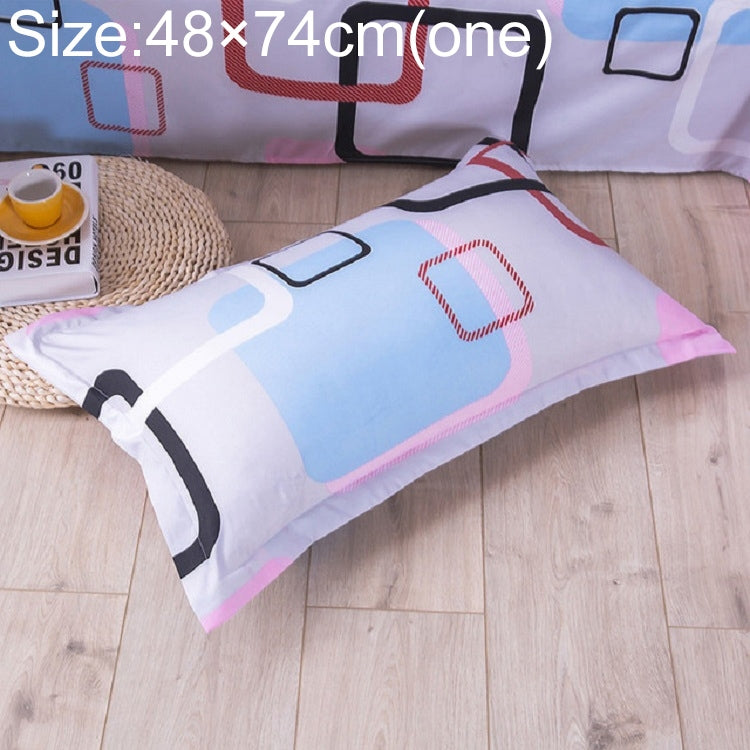 Knitted Polyester Sanded Pillowcase, Size:48Ã—74cm(One)