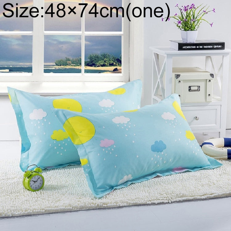 Knitted Polyester Sanded Pillowcase, Size:48Ã—74cm(One)
