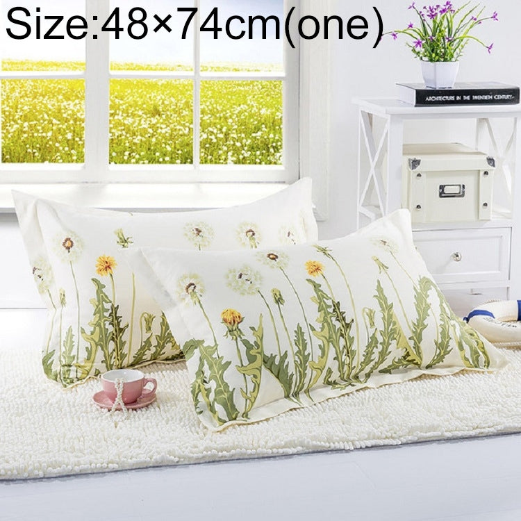 Knitted Polyester Sanded Pillowcase, Size:48Ã—74cm(One)