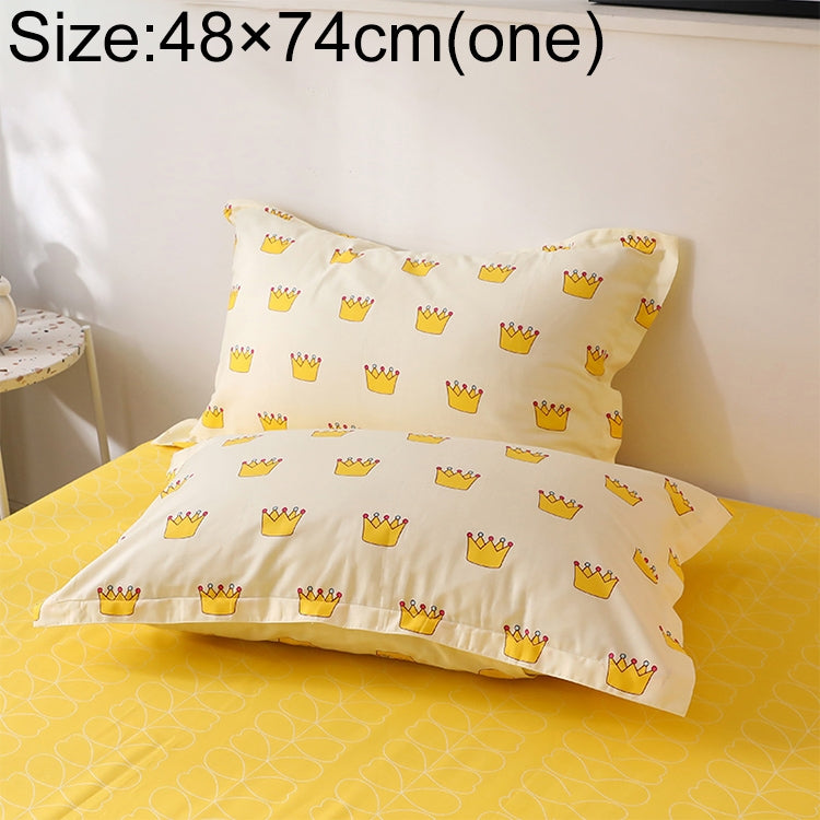 Knitted Polyester Sanded Pillowcase, Size:48Ã—74cm(One)