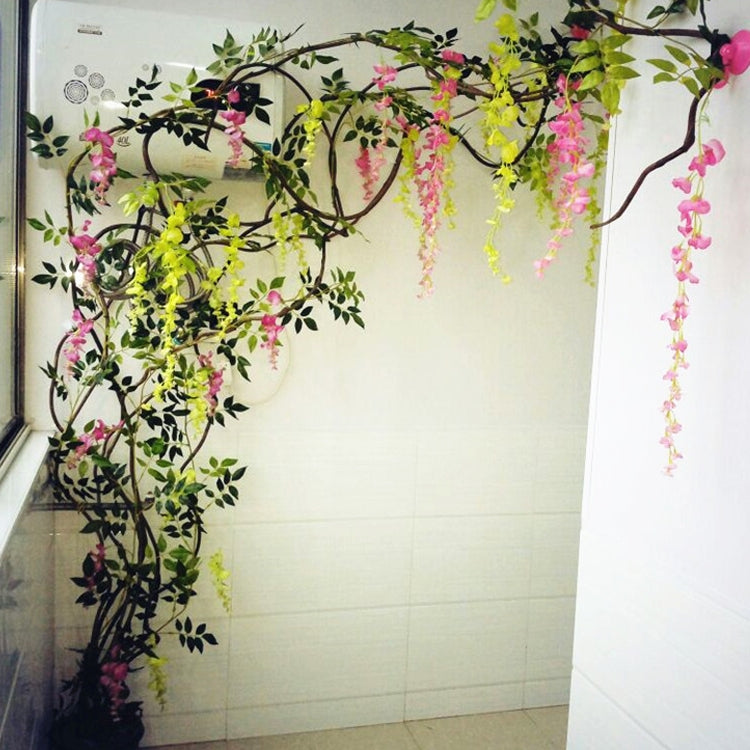 Artificial Flowers Vine Garland Wedding Arch Decoration Fake Plants Leaf Vine