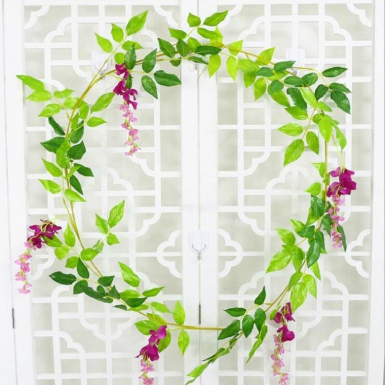 Artificial Flowers Vine Garland Wedding Arch Decoration Fake Plants Leaf Vine