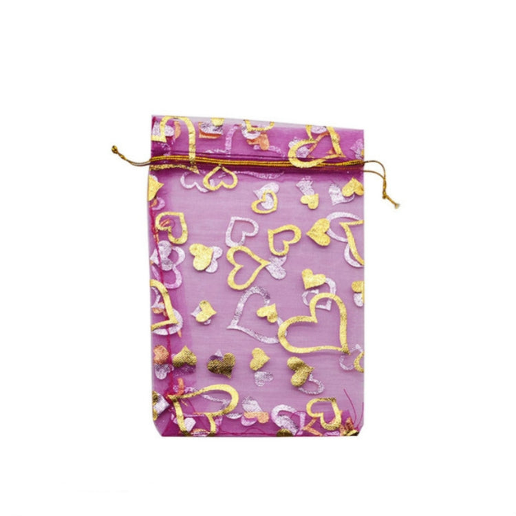 100 PCS Gift Pouches Bag Organza Bags Jewelry Candy Packaging Bags, Size:7x9cm