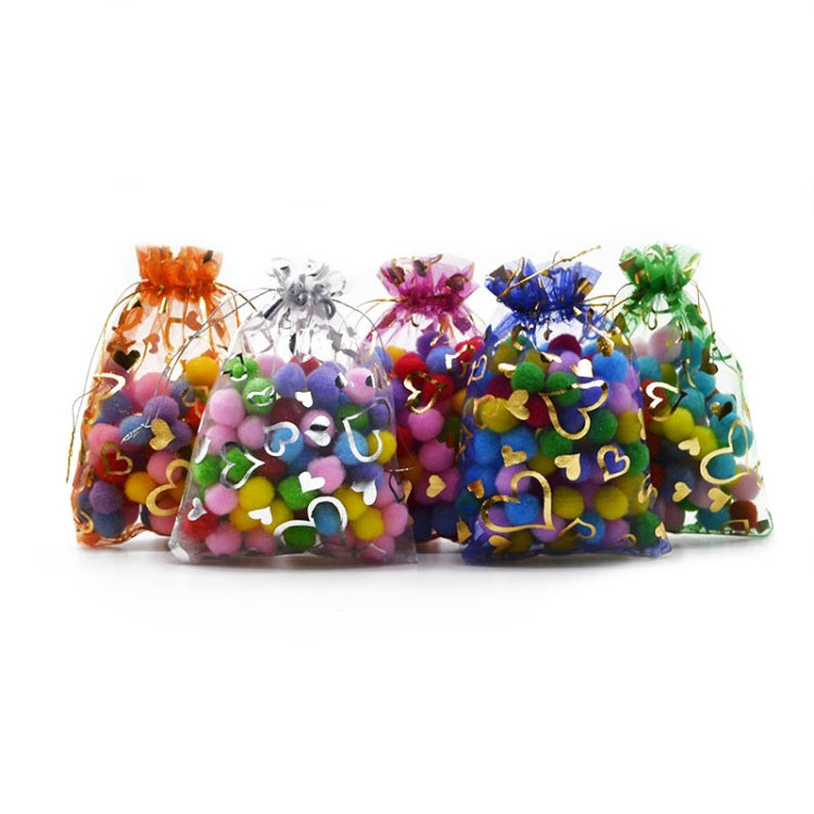 100 PCS Gift Pouches Bag Organza Bags Jewelry Candy Packaging Bags, Size:7x9cm