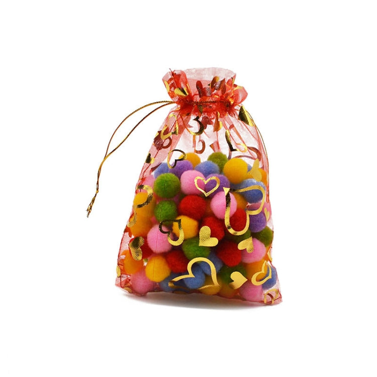 100 PCS Gift Pouches Bag Organza Bags Jewelry Candy Packaging Bags, Size:17x23cm