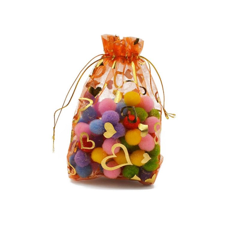100 PCS Gift Pouches Bag Organza Bags Jewelry Candy Packaging Bags, Size:17x23cm