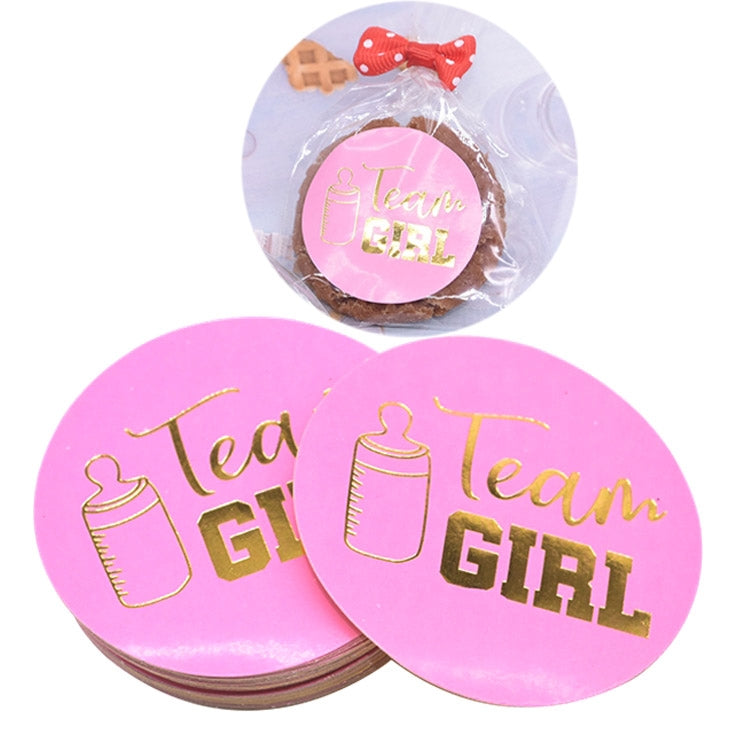 20 PCS Team Boy Team Girl Stickers Boy or Girl Vote Sticker for Gender Reveal Party