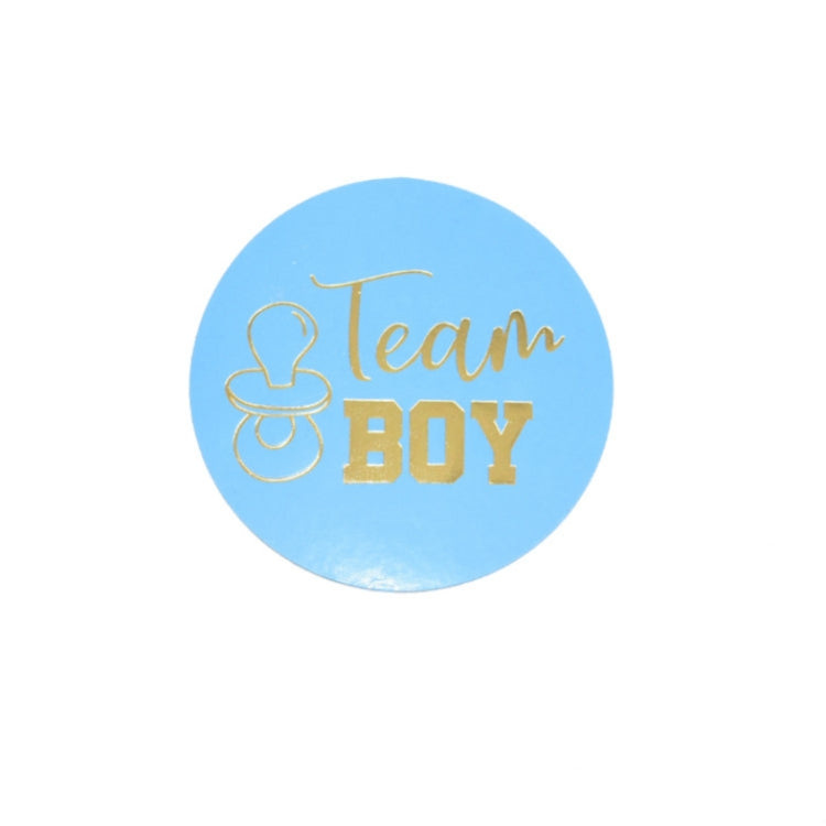 20 PCS Team Boy Team Girl Stickers Boy or Girl Vote Sticker for Gender Reveal Party