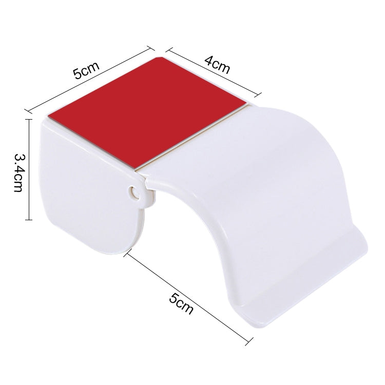 2 PCS Wall-mounted Shaver Shelf Plastic Razor Rack Sucked