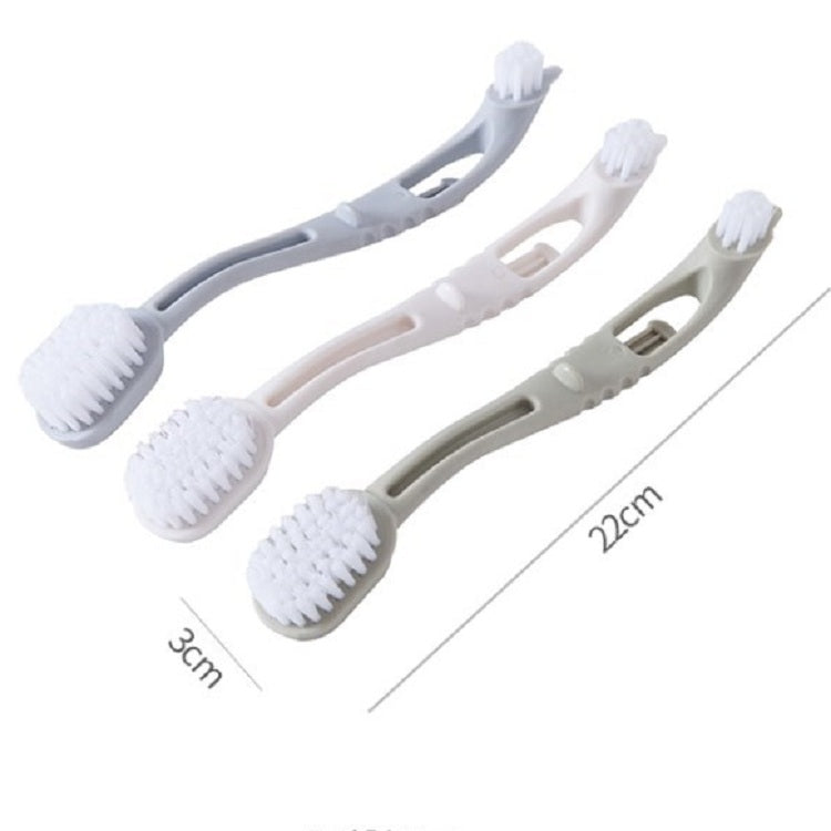 5 PCS Multi Function Double Head  Long Handle Household Cleaning Brushs, Size:22Ã—3cm