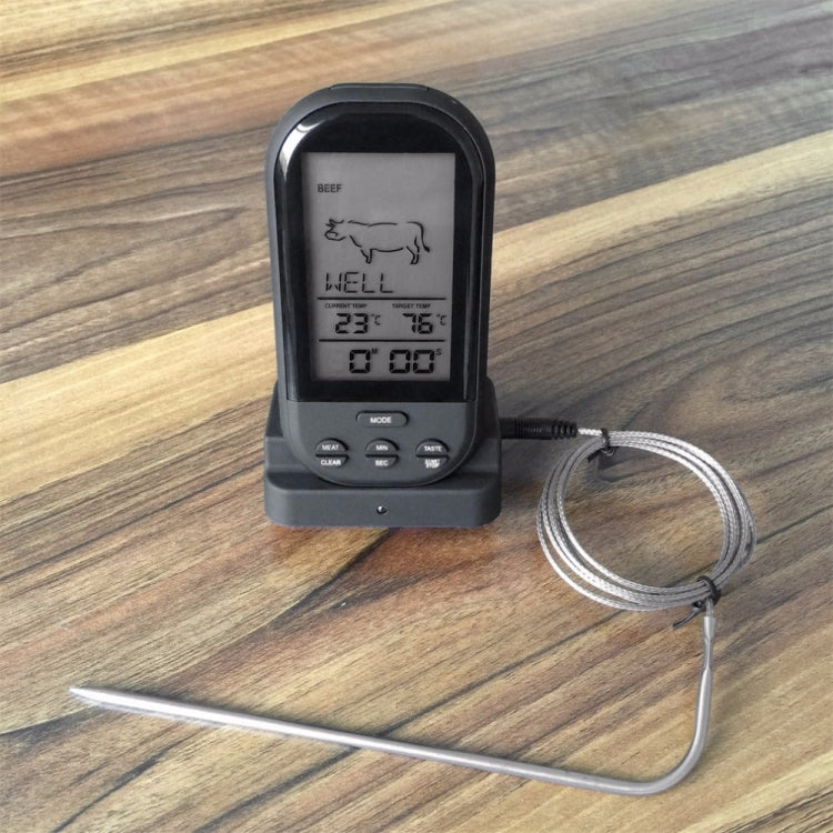 Wireless Digital LCD Display BBQ Thermometer Kitchen Digital Probe Thermometer Barbecue Temperature Tool