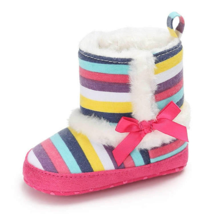 Baby Shoes Hight Heel Warm Fluff Winter Velvet Indoor Cotton Anti-slip Soft Boots, Size:12CM