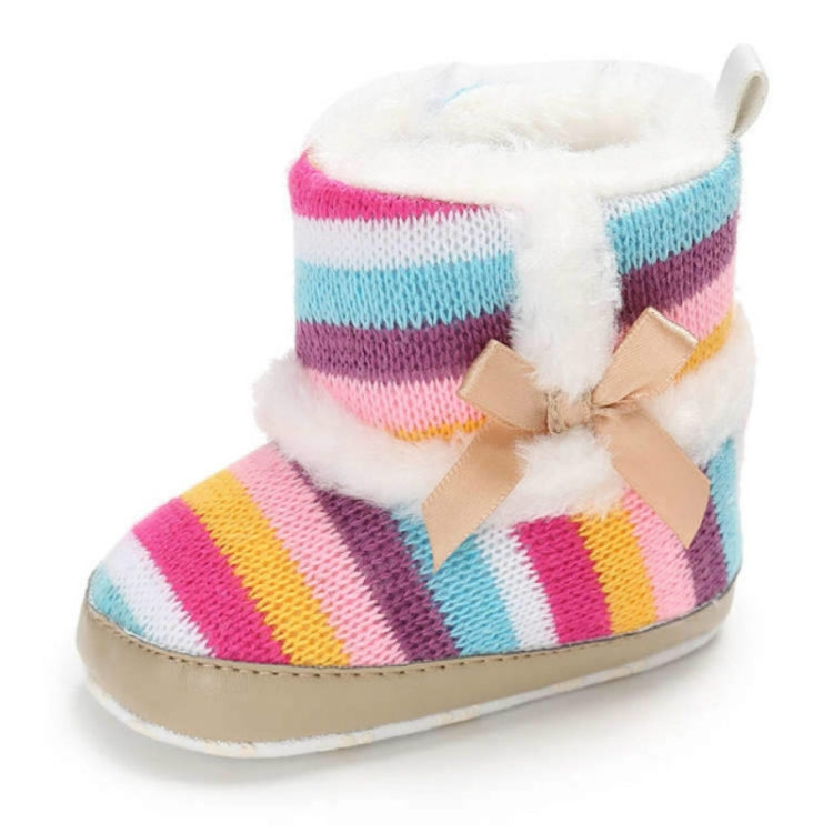 Baby Shoes Hight Heel Warm Fluff Winter Velvet Indoor Cotton Anti-slip Soft Boots, Size:12CM