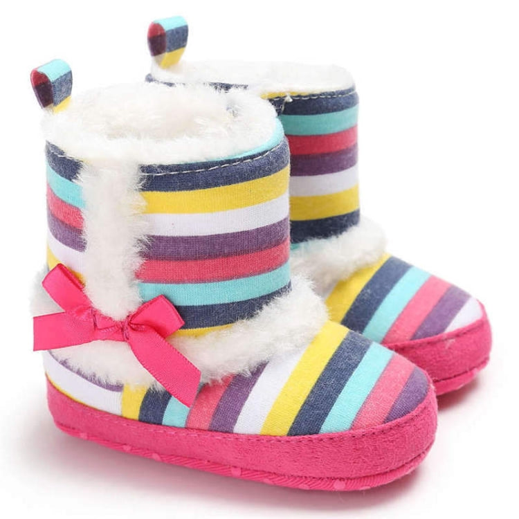 Baby Shoes Hight Heel Warm Fluff Winter Velvet Indoor Cotton Anti-slip Soft Boots, Size:13CM