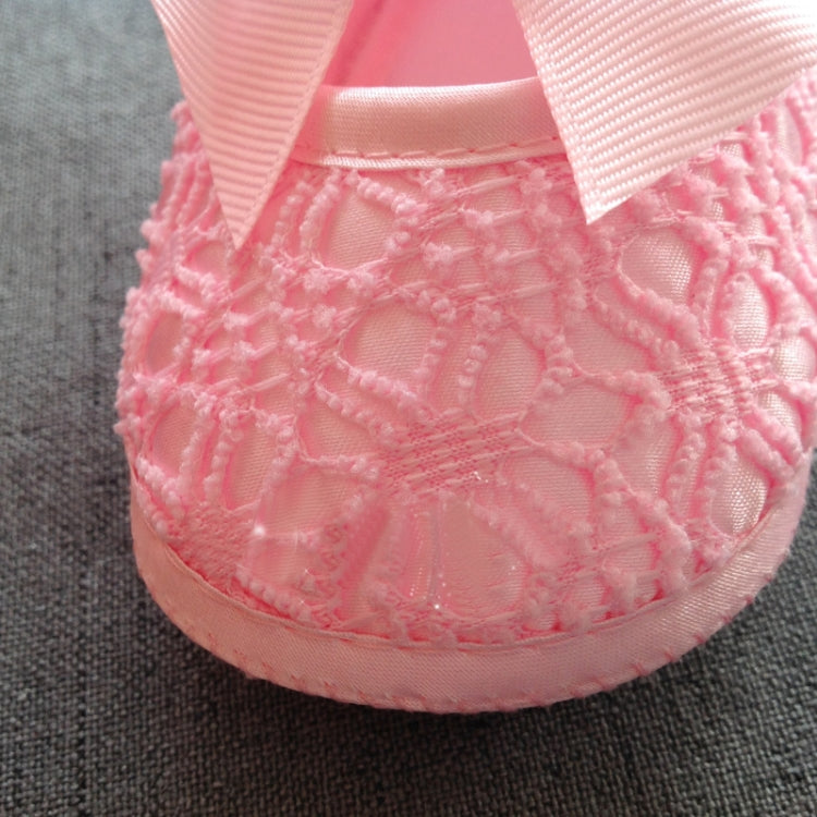 Baby Shoes Newborn Baby Girls Princess Baby Girls Shoes Bowknot Crib Non-slip Footwear Shoe, Size:12