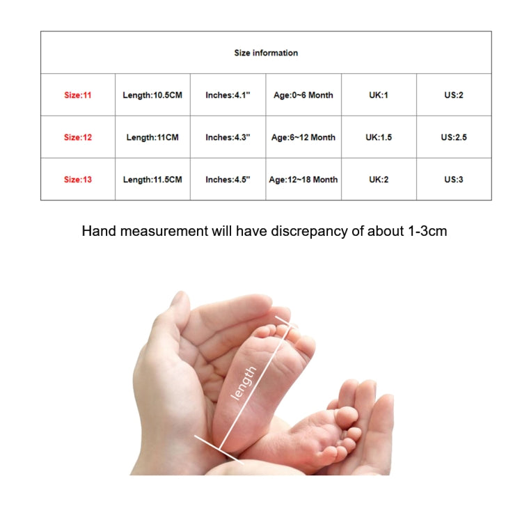 Baby Shoes Newborn Baby Girls Princess Baby Girls Shoes Bowknot Crib Non-slip Footwear Shoe, Size:12