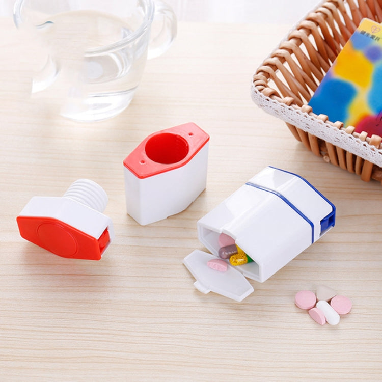 4 PCS Cartoon Medicine Cutter Plastic Medicine Crusher Environmental Protection Material Pill Splitter