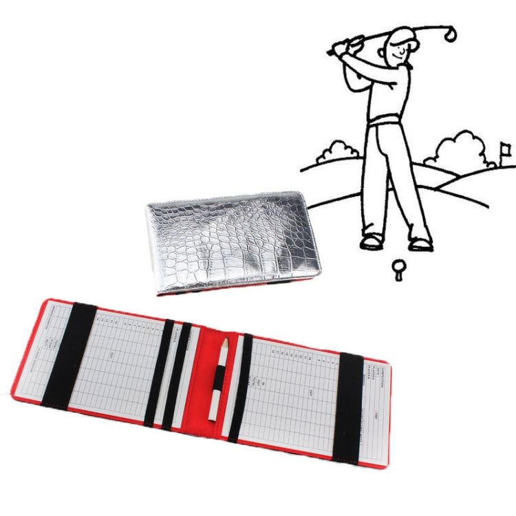 PU Leather Snakeskin Texture Golf Scorebook