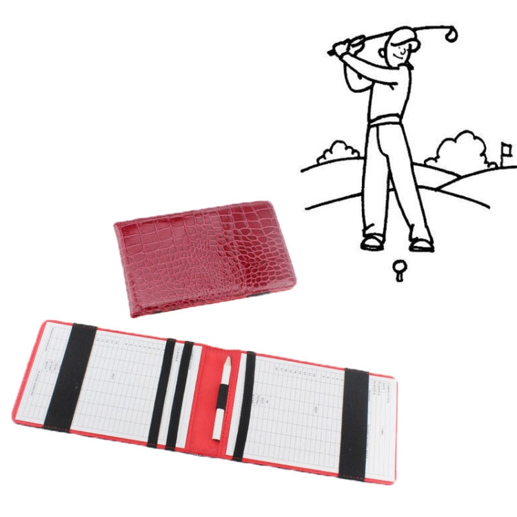 PU Leather Snakeskin Texture Golf Scorebook
