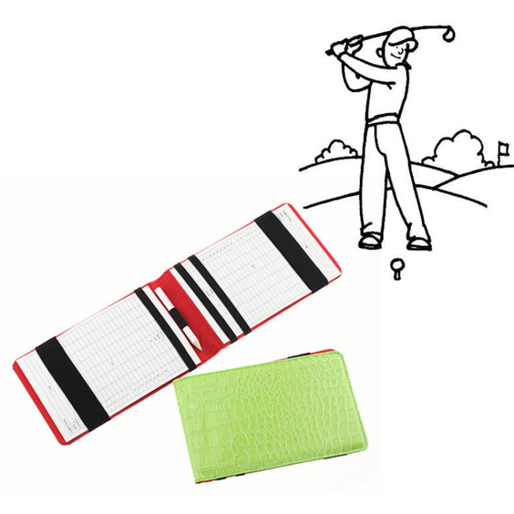 PU Leather Snakeskin Texture Golf Scorebook