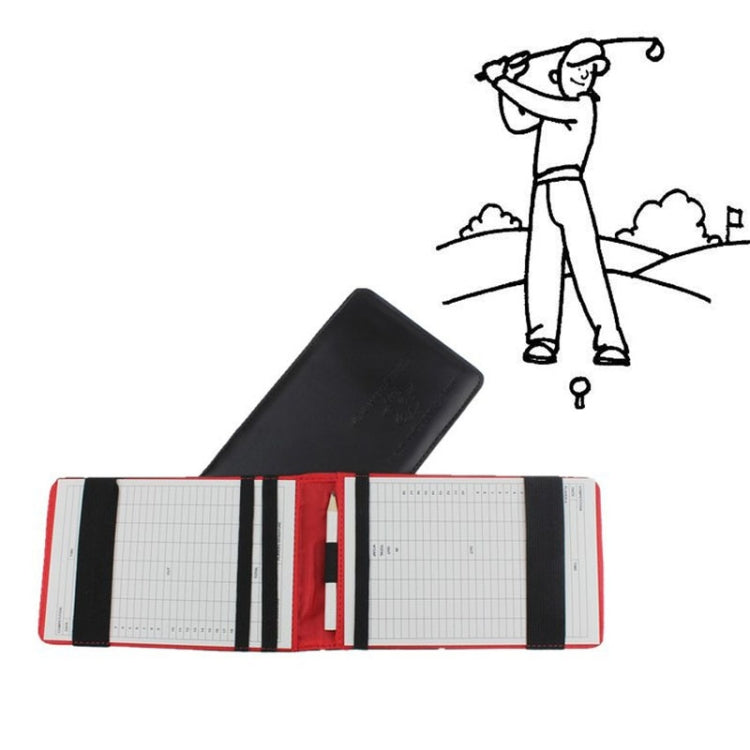 PU Leather Snakeskin Texture Golf Scorebook