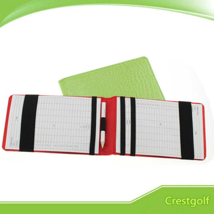 PU Leather Snakeskin Texture Golf Scorebook