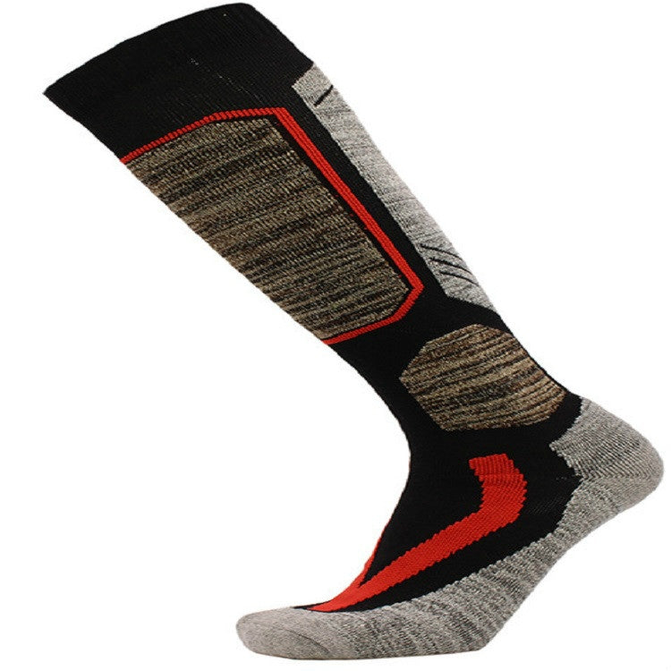 Ski Socks Outdoor Sports Thick Long Sweat-absorbent Warm Hiking Socks, Size:35-39