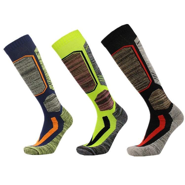 Ski Socks Outdoor Sports Thick Long Sweat-absorbent Warm Hiking Socks, Size:35-39
