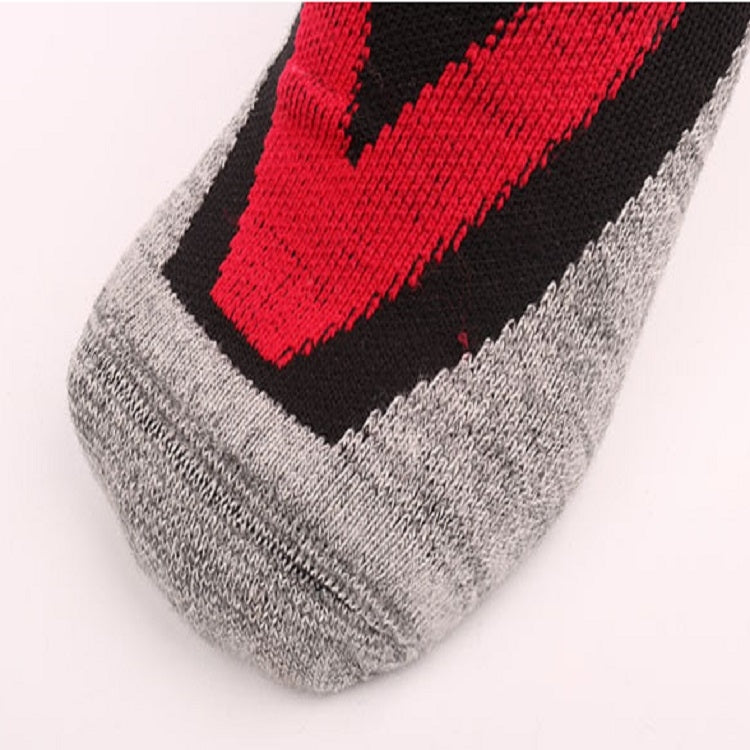 Ski Socks Outdoor Sports Thick Long Sweat-absorbent Warm Hiking Socks, Size:35-39
