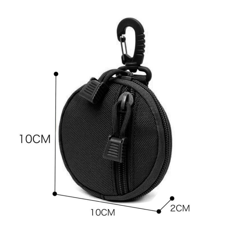 Multifunctional Waterproof Wallet Outdoor Camping Key Coin Small Wallet(Black)