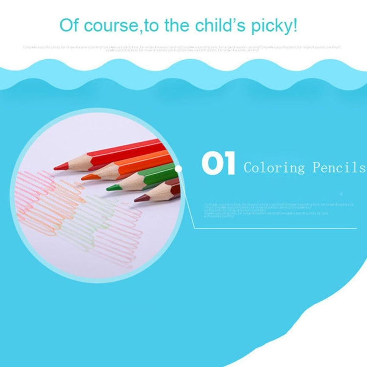208 in 1 Child Student Artist Painting Crayon Color Pencil Watercolor Brush Art Brush Set