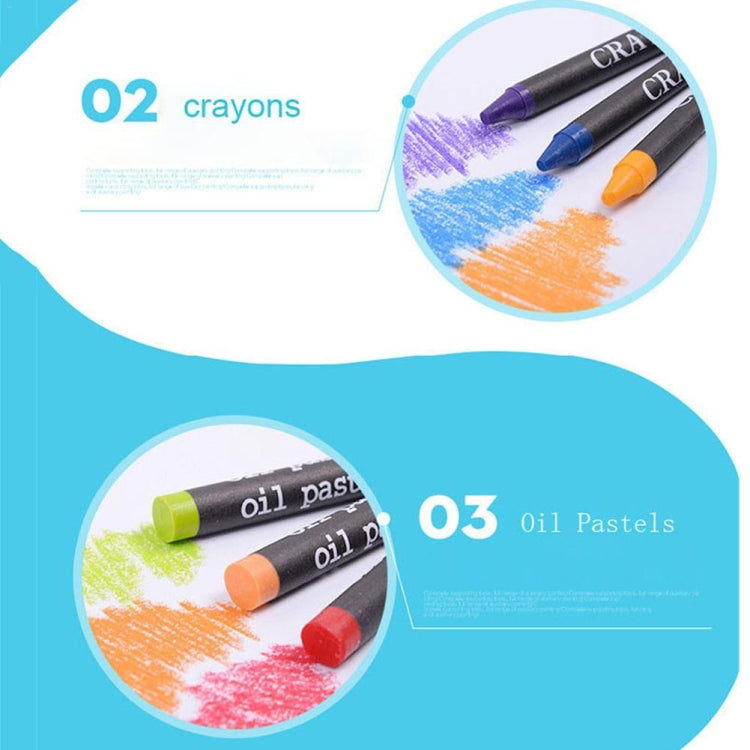 208 in 1 Child Student Artist Painting Crayon Color Pencil Watercolor Brush Art Brush Set