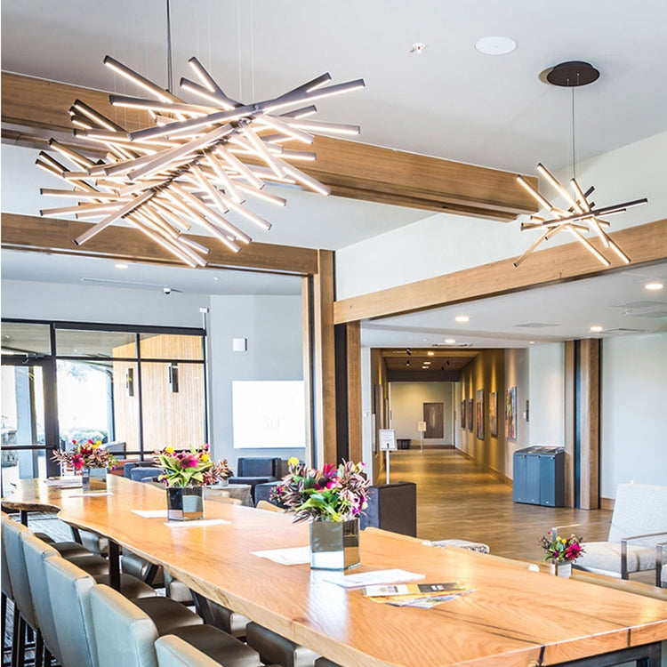 40 Heads Modern LED Chandelie Hanging Lamp Living Room Home Decoration Restaurant Bar Lamp