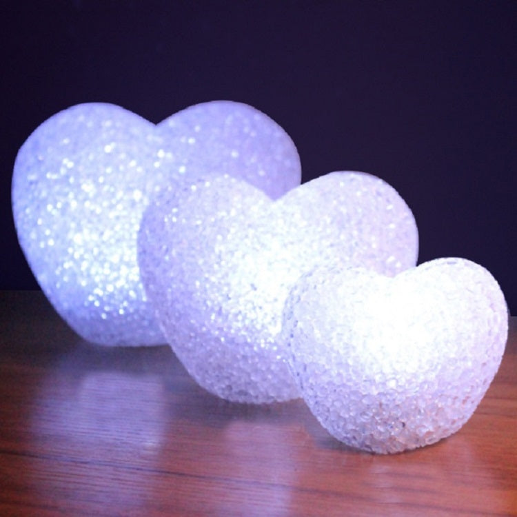14cm White Heart  Indoor Decorative LED Night Light Romantic 3D Love Heart Valentine Day Wedding Party Decoration