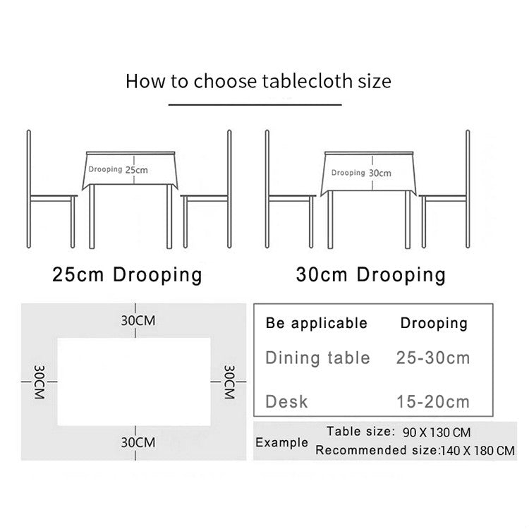 Decorative Tablecloth Imitation Linen Lace Table Cloth Dining Table Cover, Size:130x130cm
