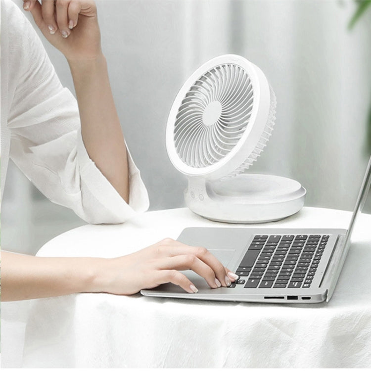 Air Suspension Cycle Comfort Fan USB Charging Creative Folding Mute Small Desktop Fan, Size:190X95mm