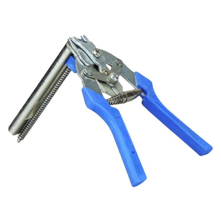 Nail non-slip Handle Stainless Steel Hand Tool Chicken Cage Barbed Wire Pig Tongs, Style:Blue Tied Cage Clamp+10 M nails